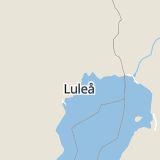 Karta som med röd fyrkant ramar in Persön, Luleå, Norrbottens län