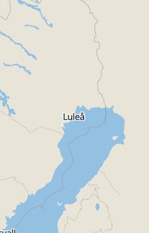 Översiktskarta som visar hela Sverige med en markör som visar ungefär var händelsen inträffat