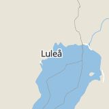 Karta som med röd fyrkant ramar in Norrbotten, Södra Sunderbyn, Luleå, Lövskärsvägen, Norrfjärden, Piteå, Norrbottens län