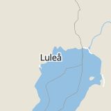 Karta som med röd fyrkant ramar in Övertorneå, Boden, Sturegatan, Sanden, Luleå, Norrbottens län