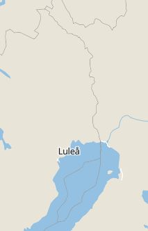 Översiktskarta som visar hela Sverige med en markör som visar ungefär var händelsen inträffat