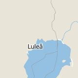 Karta som med röd fyrkant ramar in Trafikplats Jämtön, Luleå, Norrbottens län