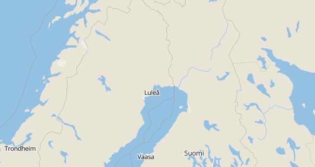 Karta som med röd fyrkant ramar in Töre, Kalix, Norrbottens län