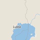 Karta som med röd fyrkant ramar in Morjärv, Kalix, Norrbottens län