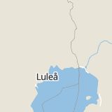 Karta som med röd fyrkant ramar in Västannäs, Morjärv, Kalix, Norrbottens län