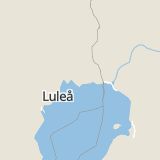 Karta som med röd fyrkant ramar in Djuptjärn, Kalix, Norrbottens län