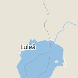 Karta som med röd fyrkant ramar in Vitvattenvägen, Djuptjärn, Kalix, Norrbottens län