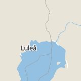 Karta som med röd fyrkant ramar in Näsbyn, Kalix, Norrbottens län