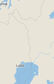 Översiktskarta som visar hela Sverige med en markör som visar ungefär var händelsen inträffat