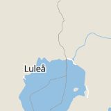 Karta som med röd fyrkant ramar in Arjeplog, Svanvik, Kalix, Björkfors, Norrbottens län