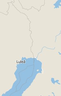 Översiktskarta som visar hela Sverige med en markör som visar ungefär var händelsen inträffat