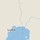 Karta som med röd fyrkant ramar in Luppio, Övertorneå, Norrbottens län