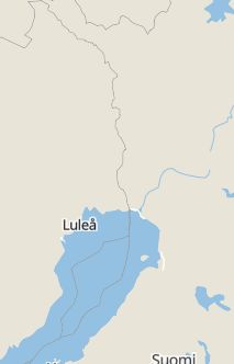 Översiktskarta som visar hela Sverige med en markör som visar ungefär var händelsen inträffat