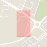 Karta som med röd fyrkant ramar in Granatvägen, Ystad, Skåne län
