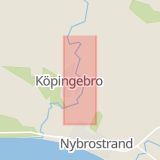 Karta som med röd fyrkant ramar in Köpingebro, Fallenbjärsvägen, Ystad, Skåne län
