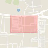 Karta som med röd fyrkant ramar in Kulthusgatan, Hyllie, Malmö, Skåne län
