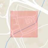 Karta som med röd fyrkant ramar in Fosie, Boplatsgatan, Malmö, Skåne län
