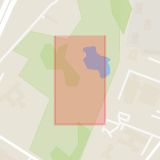 Karta som med röd fyrkant ramar in Ögårdsparken, Malmö, Skåne län
