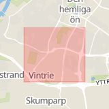 Karta som med röd fyrkant ramar in Limhamn, Hyllie, Malmö, Skåne län