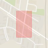 Karta som med röd fyrkant ramar in Lönngården, Norra Grängesbergsgatan, Malmö, Skåne län