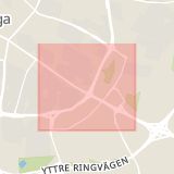 Karta som med röd fyrkant ramar in Fosie, Agnesfridsvägen, Lindängen, Malmö, Skåne län