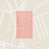 Karta som med röd fyrkant ramar in Östra Kyrkogården, Malmö, Skåne län