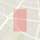 Karta som med röd fyrkant ramar in Erikslust, Köpenhamnsvägen, Malmö, Skåne län