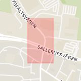 Karta som med röd fyrkant ramar in Inre Ringvägen, Ulricedal, Malmö, Skåne län