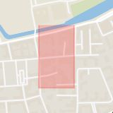 Karta som med röd fyrkant ramar in Södra Förstadsgatan, Storgatan, Malmö, Skåne län