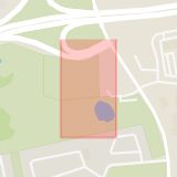 Karta som med röd fyrkant ramar in Trafikplats Flansbjer, Lomma, Skåne län