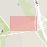 Karta som med röd fyrkant ramar in Kirseberg, Simrisbanvägen, Malmö, Skåne län