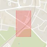 Karta som med röd fyrkant ramar in Klostergården, Trollebergsvägen, Svanevägen, Lund, Skåne län