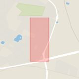 Karta som med röd fyrkant ramar in Hantverkaregatan, Landskrona, Skåne län