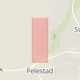 Karta som med röd fyrkant ramar in Teckomatorp, Västergatan, Svalöv, Skåne län