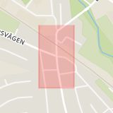 Karta som med röd fyrkant ramar in Gantofta, Helsingborg, Skåne län