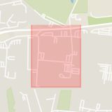 Karta som med röd fyrkant ramar in Rosengård, Skaragatan, Helsingborg, Skåne län