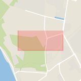 Karta som med röd fyrkant ramar in Christer Boijes Väg, Helsingborg, Skåne län