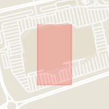 Karta som med röd fyrkant ramar in Väla Centrum, Ödåkra, Helsingborg, Skåne län