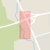 Karta som med röd fyrkant ramar in Nyemöllevägen, Karlshamn, Blekinge län