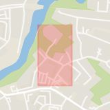 Karta som med röd fyrkant ramar in Södra Bellevuevägen, Karlskrona, Blekinge län