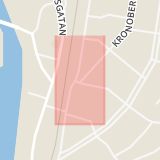 Karta som med röd fyrkant ramar in Strömsnäs, Traryd, Markaryd, Kronobergs län