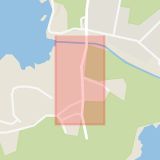 Karta som med röd fyrkant ramar in Stensö, Stensö Camping, Kalmar, Kalmar län