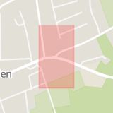 Karta som med röd fyrkant ramar in Simlångsdalen, Halmstad, Hallands län