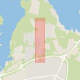 Karta som med röd fyrkant ramar in Kungsgårdsvägen, Växjö, Kronobergs län