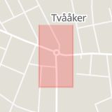 Karta som med röd fyrkant ramar in Varberg, Tvååker, Halmstad, Sofiebergsvägen, Hallands län