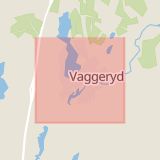 Karta som med röd fyrkant ramar in Vaggeryd, Jönköpings län