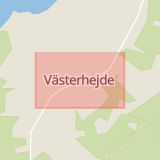 Karta som med röd fyrkant ramar in Västerhejde, Gotland, Gotlands län
