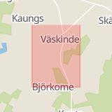 Karta som med röd fyrkant ramar in Väskinde, Gotlands län