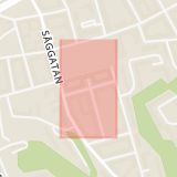 Karta som med röd fyrkant ramar in Ankargatan, Mariaplan, Göteborg, Västra Götalands län
