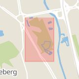 Karta som med röd fyrkant ramar in Liseberg, Sofierogatan, Göteborg, Västra Götalands län